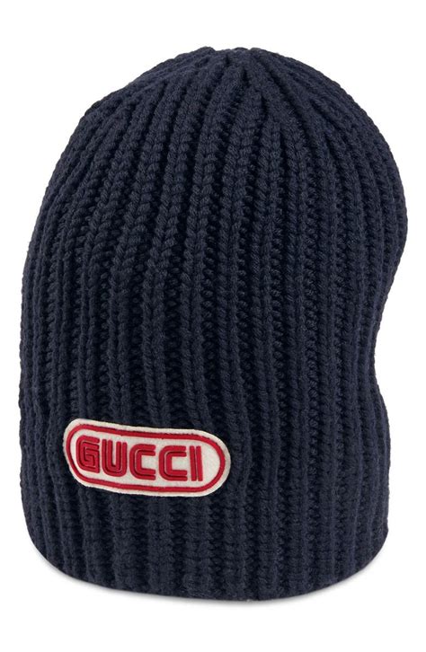 gucci logo beanie